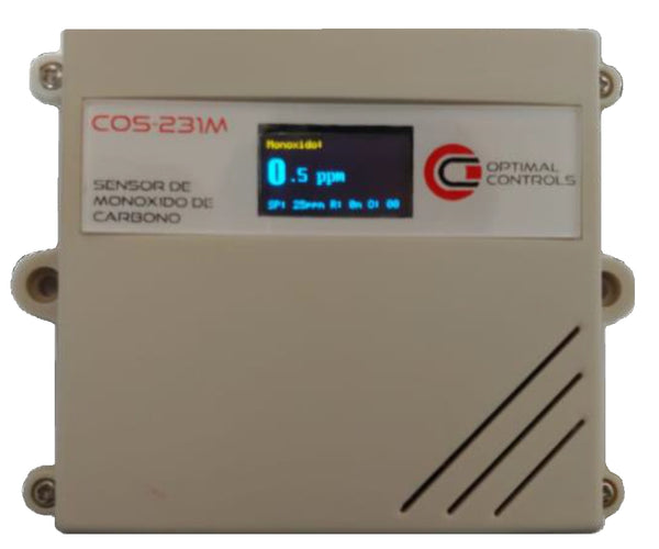 OPTIMAL CONTROLS, Sensores de Monóxido de Carbono (CO) y Controlador